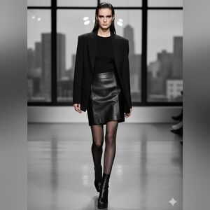 Wilsons Leather Maxima Black Pencil Skirt